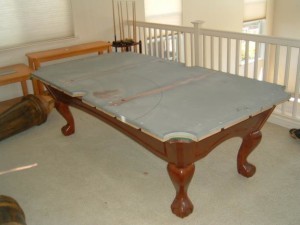 Proper pool table moving process in Jacksonville Florida
